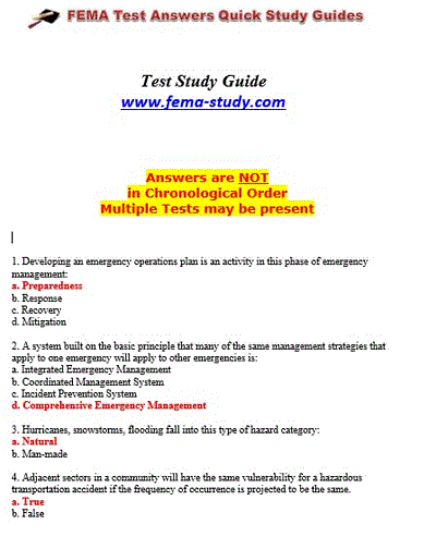 FEMA is Test Answers Explore Test Answers to Ace Your Exams – FEMA Test ...